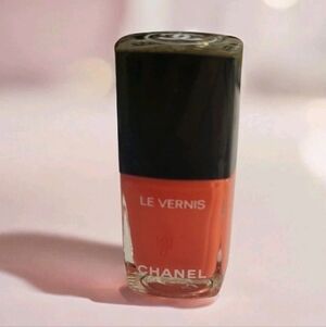 Chanel Le Vernis Nail Polish #524 Turban Coral Pink Creamy 0.4 oz RARE RETIRED